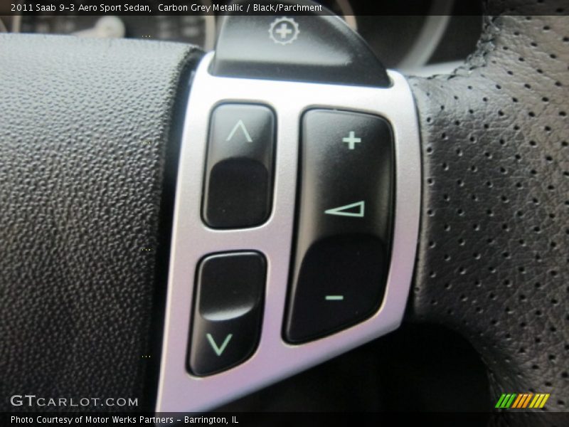 Carbon Grey Metallic / Black/Parchment 2011 Saab 9-3 Aero Sport Sedan