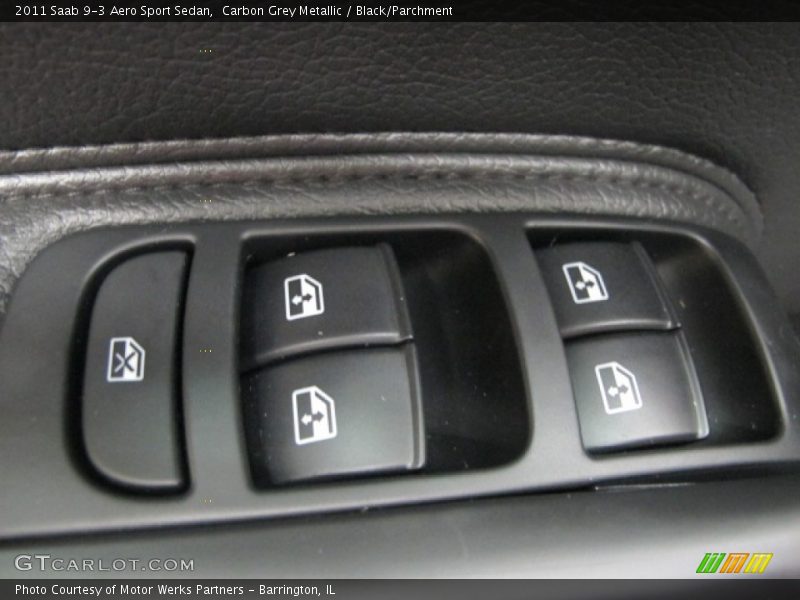 Carbon Grey Metallic / Black/Parchment 2011 Saab 9-3 Aero Sport Sedan