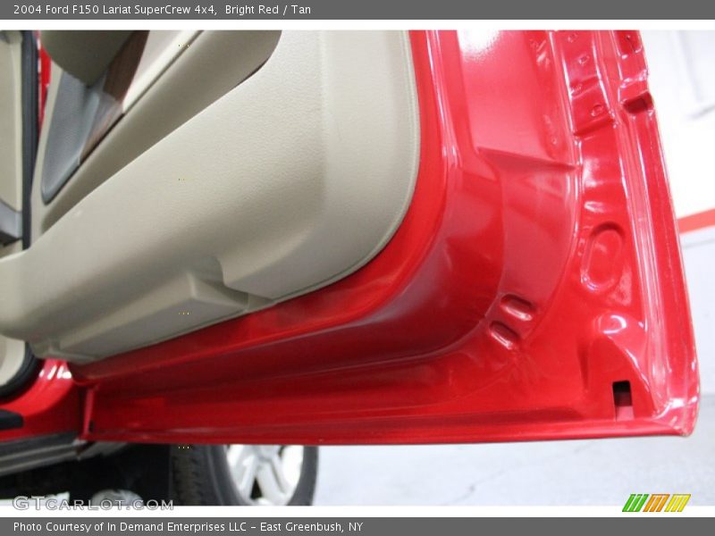 Bright Red / Tan 2004 Ford F150 Lariat SuperCrew 4x4
