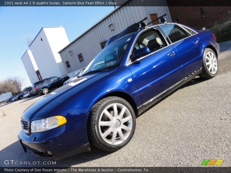 Santorin Blue Pearl Effect / Onyx 2001 Audi A4 2.8 quattro Sedan