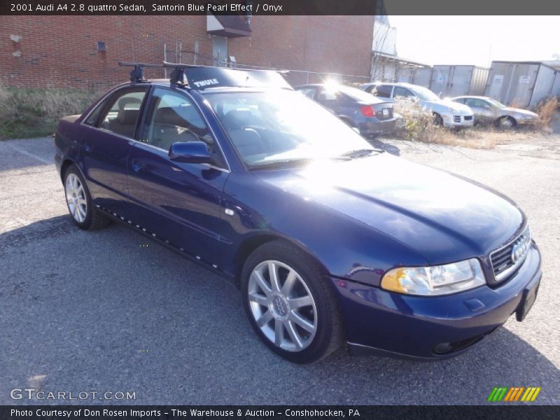 Santorin Blue Pearl Effect / Onyx 2001 Audi A4 2.8 quattro Sedan