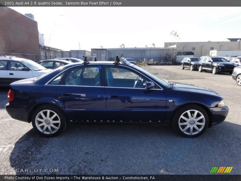 Santorin Blue Pearl Effect / Onyx 2001 Audi A4 2.8 quattro Sedan