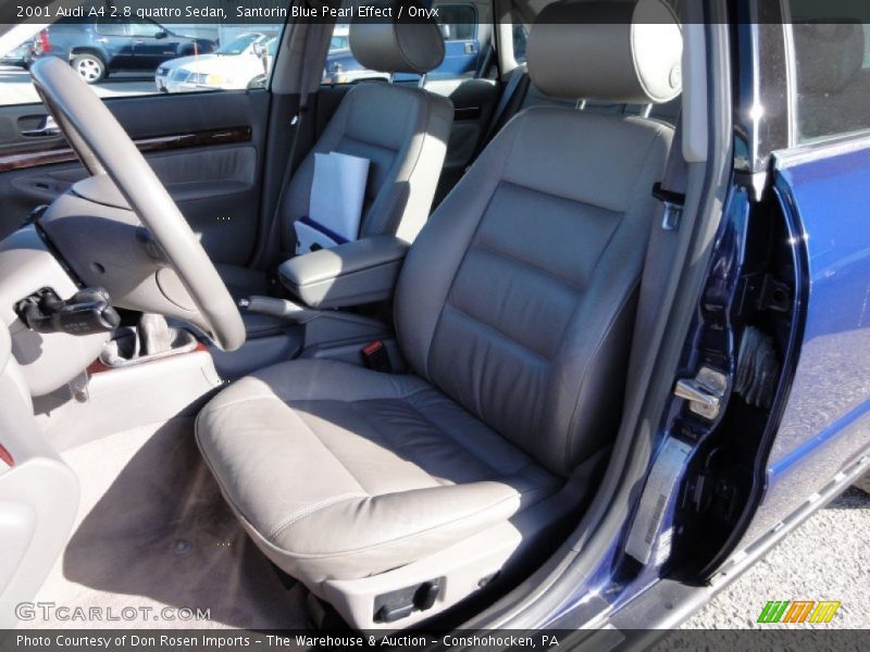Santorin Blue Pearl Effect / Onyx 2001 Audi A4 2.8 quattro Sedan