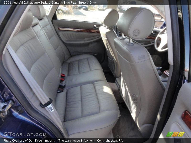 Santorin Blue Pearl Effect / Onyx 2001 Audi A4 2.8 quattro Sedan