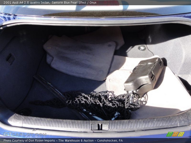 Santorin Blue Pearl Effect / Onyx 2001 Audi A4 2.8 quattro Sedan