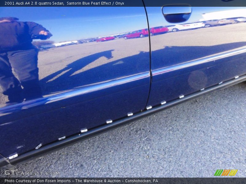 Santorin Blue Pearl Effect / Onyx 2001 Audi A4 2.8 quattro Sedan