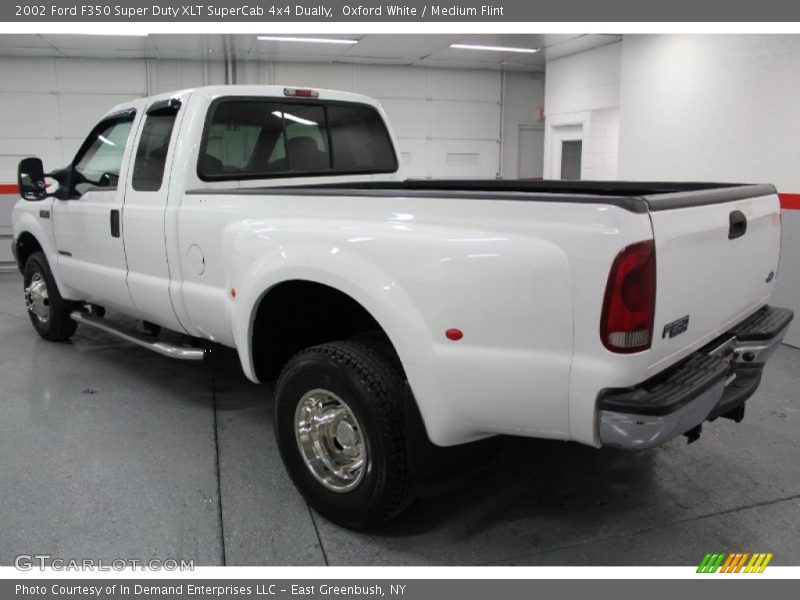 Oxford White / Medium Flint 2002 Ford F350 Super Duty XLT SuperCab 4x4 Dually