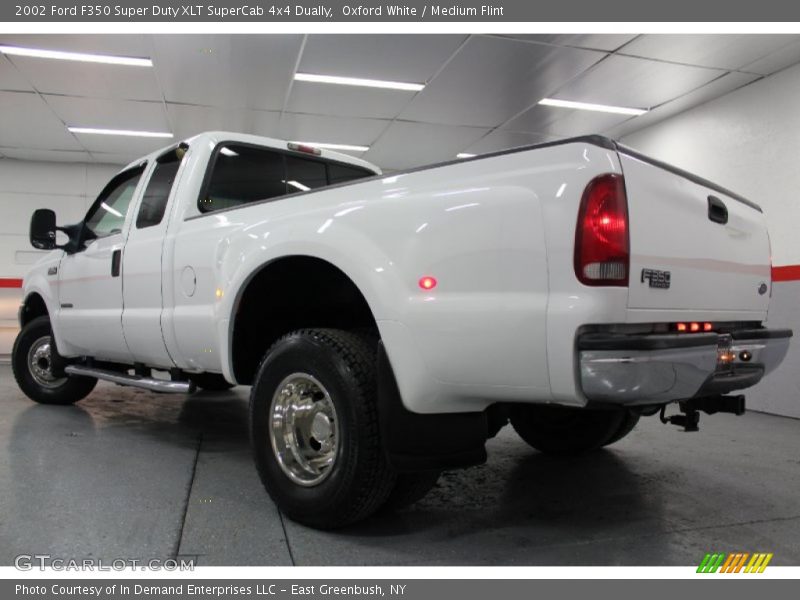Oxford White / Medium Flint 2002 Ford F350 Super Duty XLT SuperCab 4x4 Dually