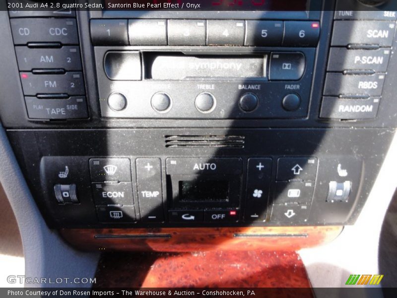 Santorin Blue Pearl Effect / Onyx 2001 Audi A4 2.8 quattro Sedan