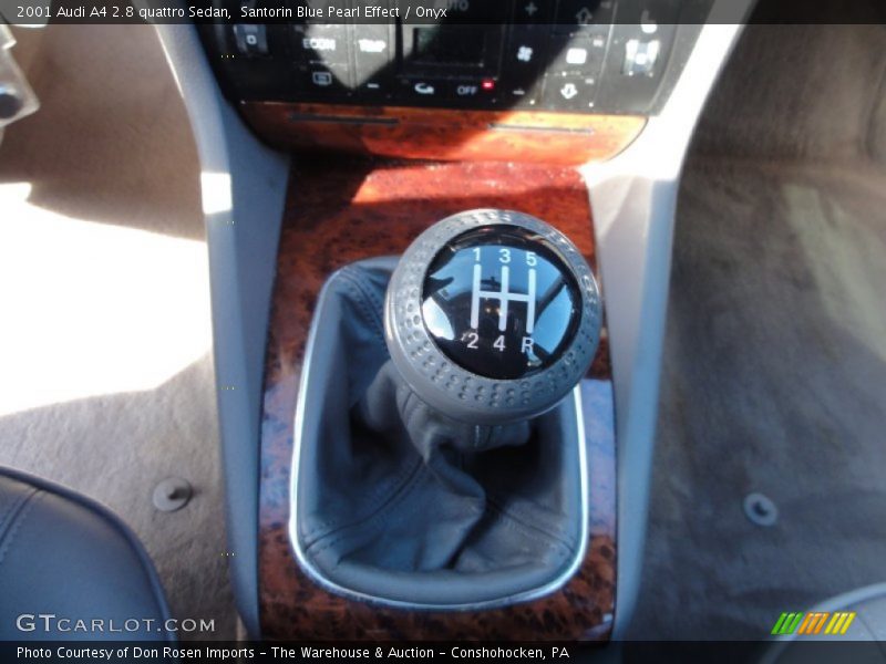 Santorin Blue Pearl Effect / Onyx 2001 Audi A4 2.8 quattro Sedan