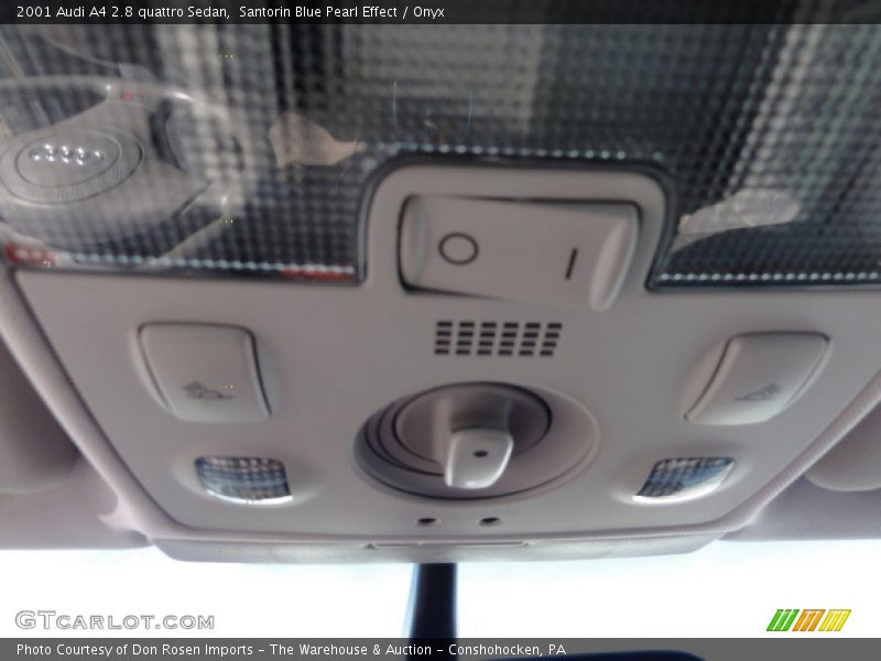 Santorin Blue Pearl Effect / Onyx 2001 Audi A4 2.8 quattro Sedan