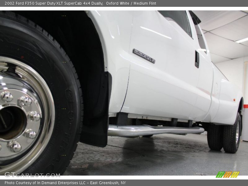 Oxford White / Medium Flint 2002 Ford F350 Super Duty XLT SuperCab 4x4 Dually