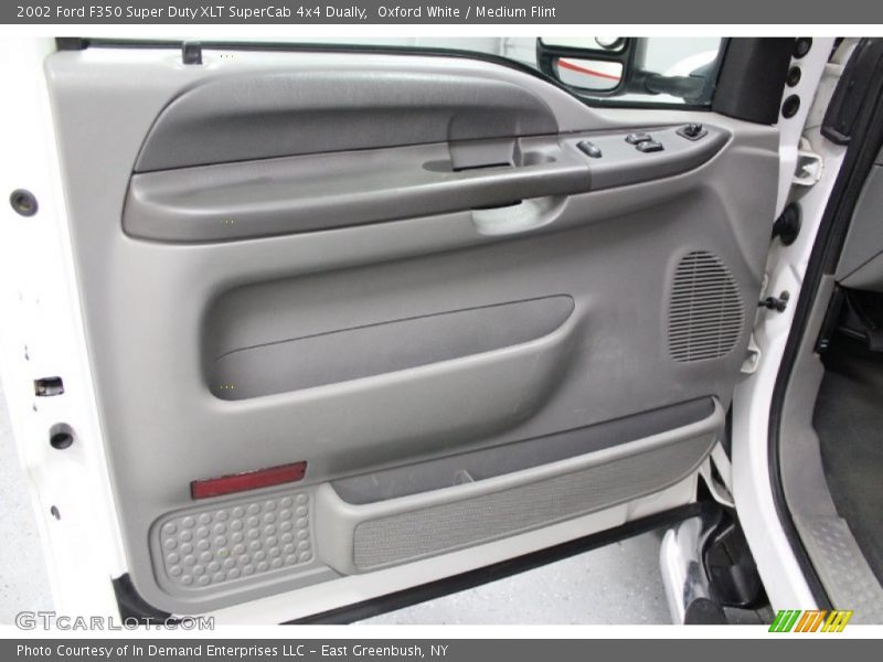 Oxford White / Medium Flint 2002 Ford F350 Super Duty XLT SuperCab 4x4 Dually