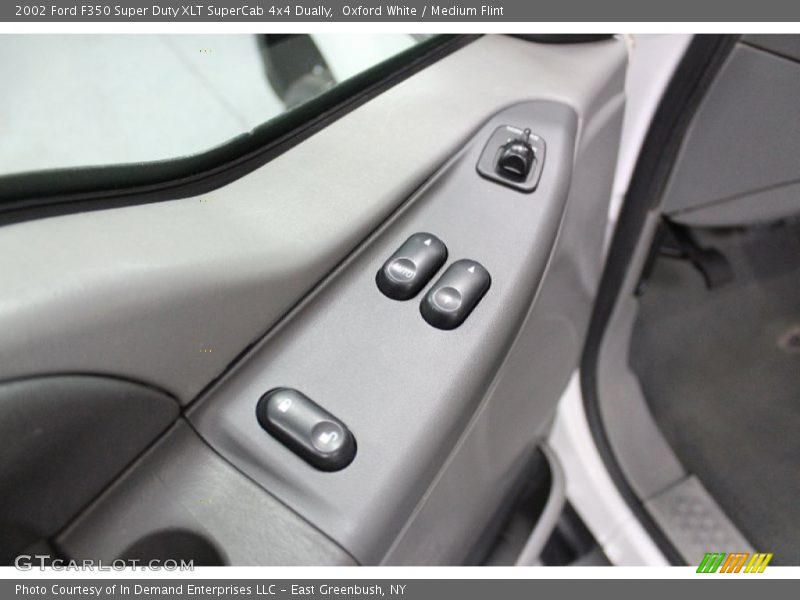 Oxford White / Medium Flint 2002 Ford F350 Super Duty XLT SuperCab 4x4 Dually