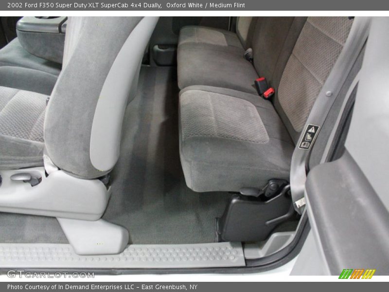 Oxford White / Medium Flint 2002 Ford F350 Super Duty XLT SuperCab 4x4 Dually