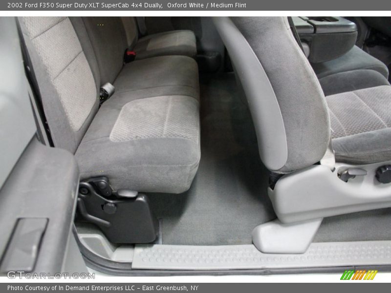 Oxford White / Medium Flint 2002 Ford F350 Super Duty XLT SuperCab 4x4 Dually