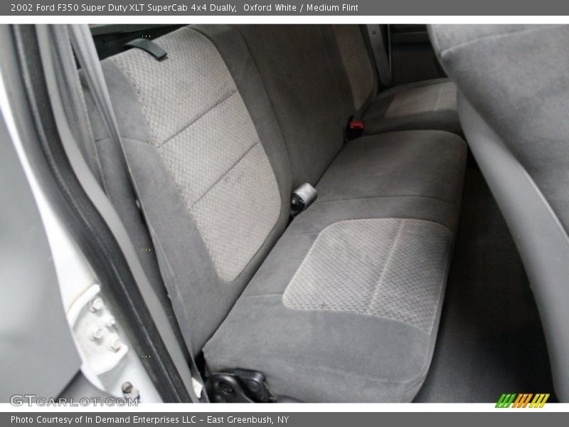 Oxford White / Medium Flint 2002 Ford F350 Super Duty XLT SuperCab 4x4 Dually