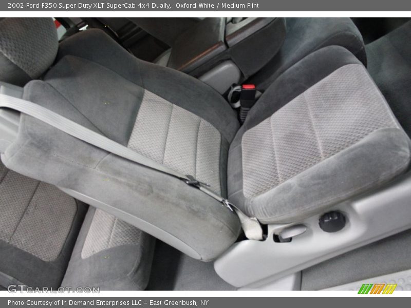 Oxford White / Medium Flint 2002 Ford F350 Super Duty XLT SuperCab 4x4 Dually
