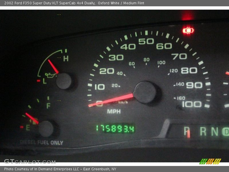 Oxford White / Medium Flint 2002 Ford F350 Super Duty XLT SuperCab 4x4 Dually