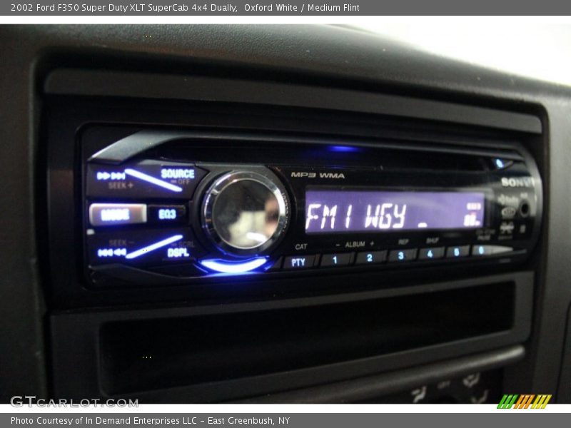 Oxford White / Medium Flint 2002 Ford F350 Super Duty XLT SuperCab 4x4 Dually