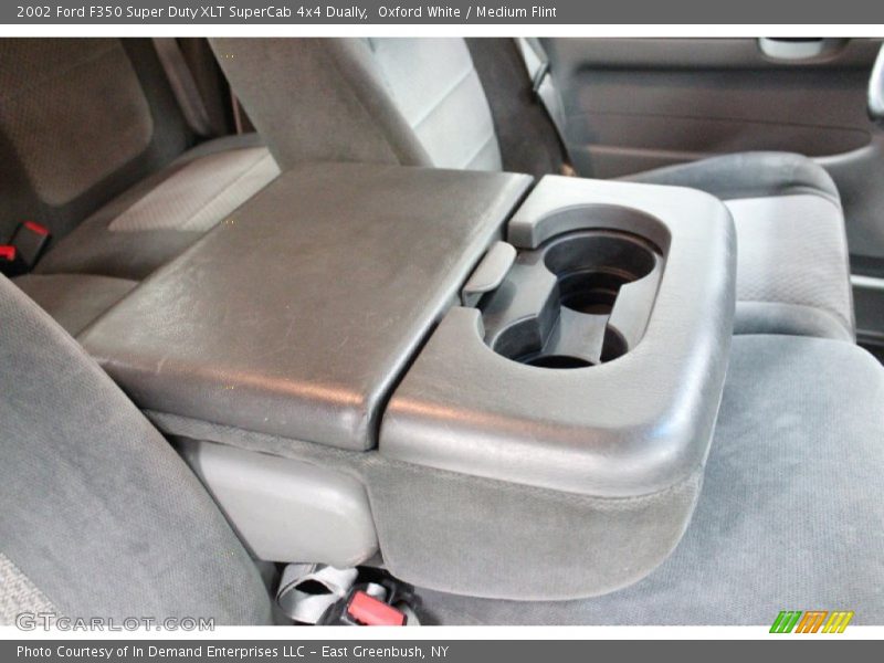Oxford White / Medium Flint 2002 Ford F350 Super Duty XLT SuperCab 4x4 Dually