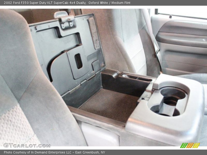 Oxford White / Medium Flint 2002 Ford F350 Super Duty XLT SuperCab 4x4 Dually