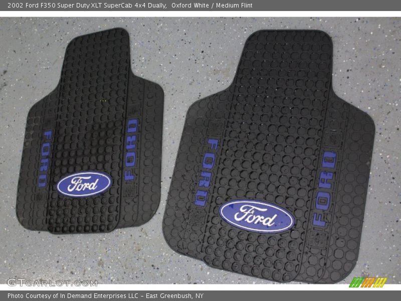 Oxford White / Medium Flint 2002 Ford F350 Super Duty XLT SuperCab 4x4 Dually