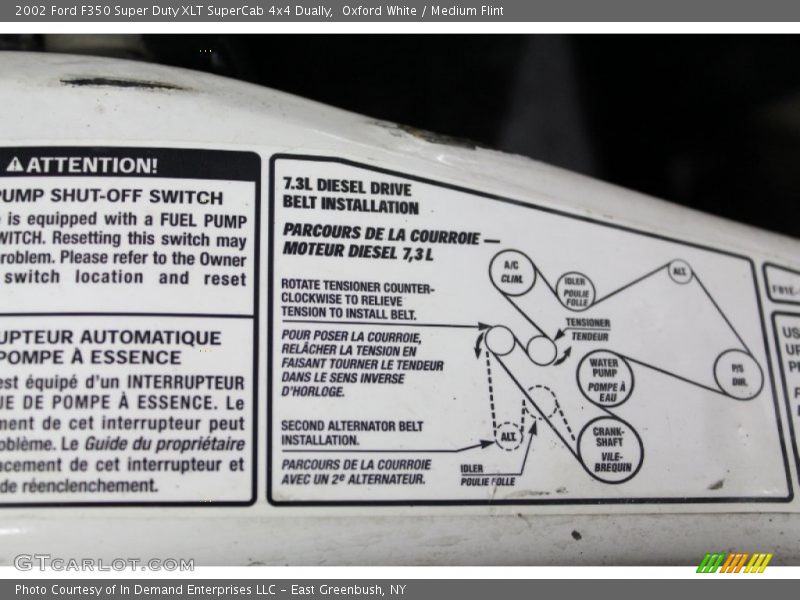 Oxford White / Medium Flint 2002 Ford F350 Super Duty XLT SuperCab 4x4 Dually