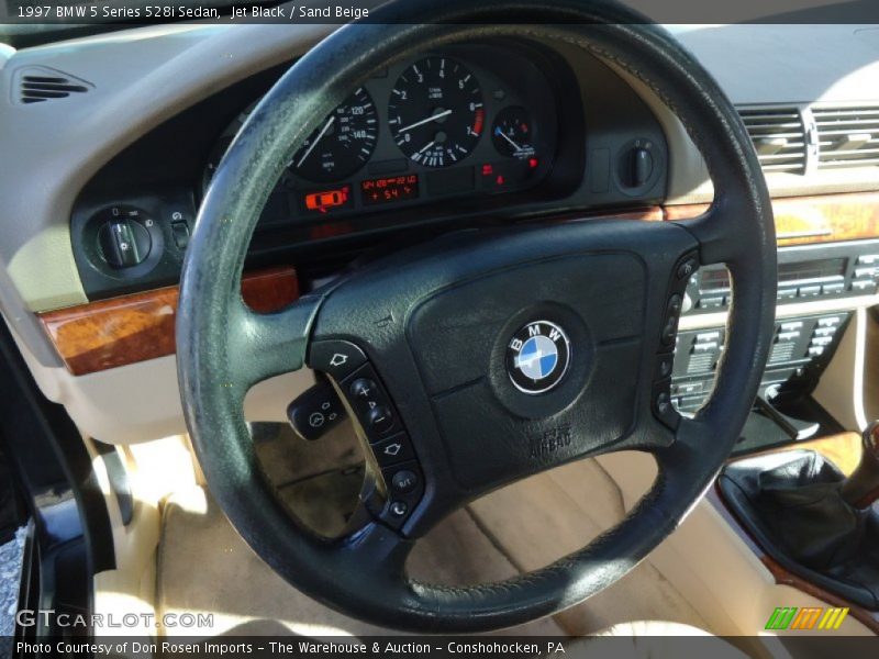 Jet Black / Sand Beige 1997 BMW 5 Series 528i Sedan