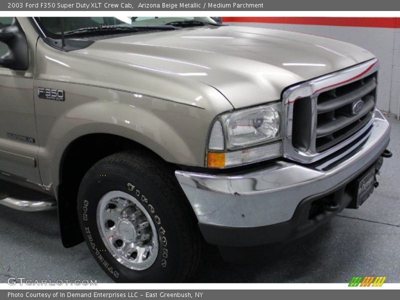 Arizona Beige Metallic / Medium Parchment 2003 Ford F350 Super Duty XLT Crew Cab