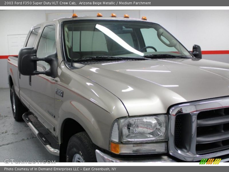 Arizona Beige Metallic / Medium Parchment 2003 Ford F350 Super Duty XLT Crew Cab