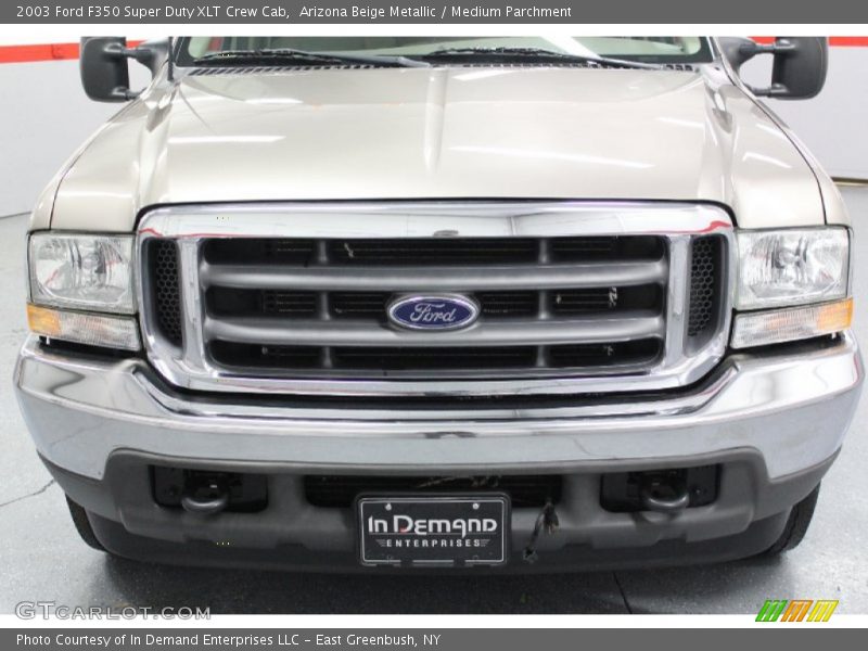 Arizona Beige Metallic / Medium Parchment 2003 Ford F350 Super Duty XLT Crew Cab
