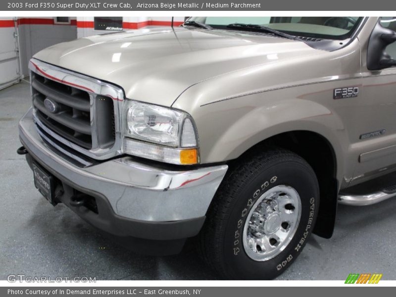 Arizona Beige Metallic / Medium Parchment 2003 Ford F350 Super Duty XLT Crew Cab