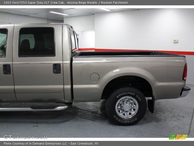Arizona Beige Metallic / Medium Parchment 2003 Ford F350 Super Duty XLT Crew Cab