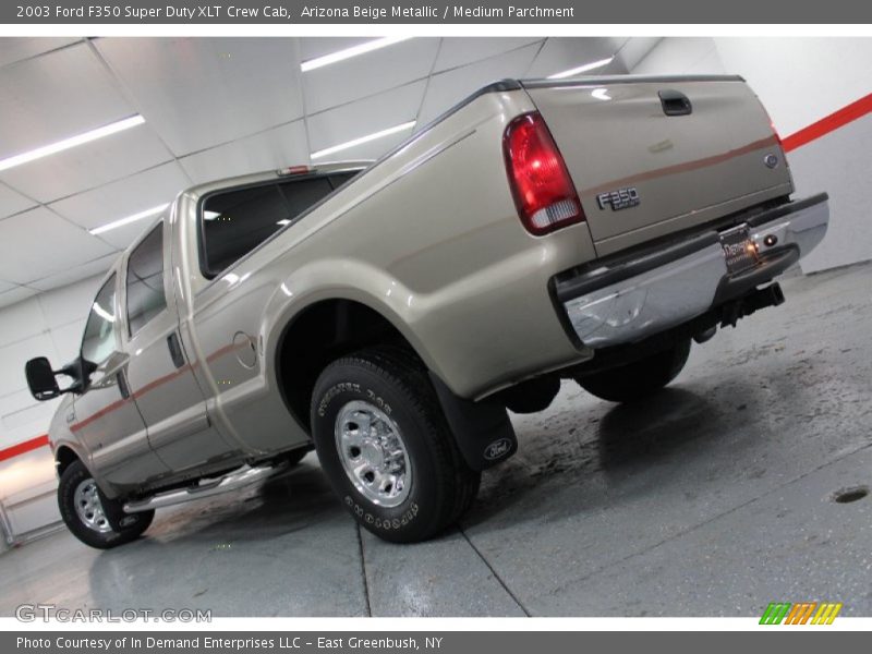Arizona Beige Metallic / Medium Parchment 2003 Ford F350 Super Duty XLT Crew Cab