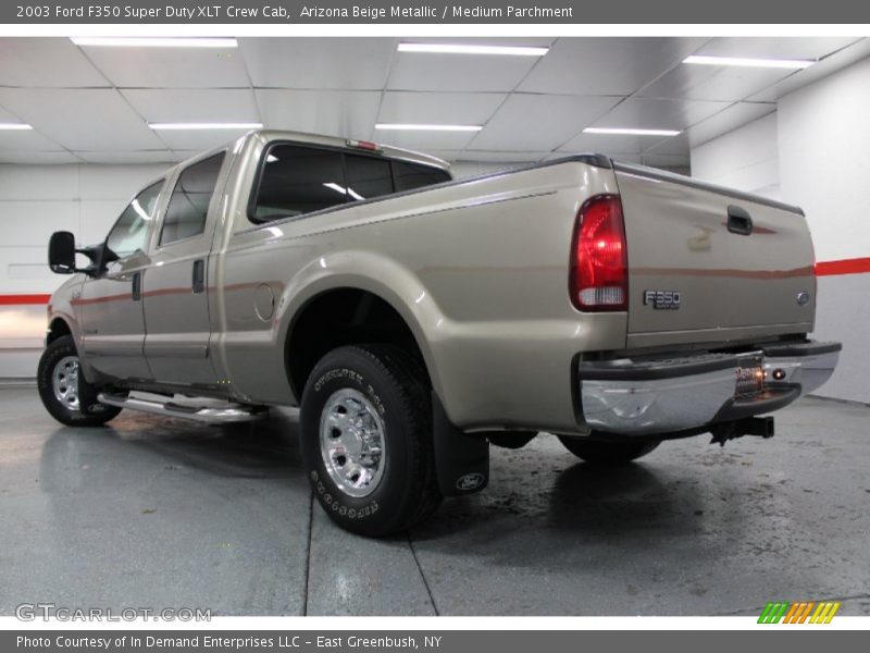 Arizona Beige Metallic / Medium Parchment 2003 Ford F350 Super Duty XLT Crew Cab