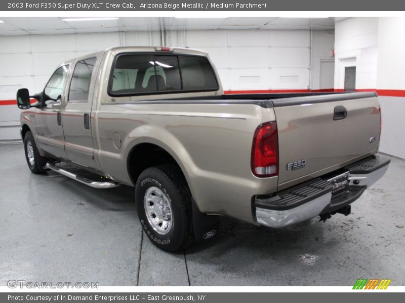 Arizona Beige Metallic / Medium Parchment 2003 Ford F350 Super Duty XLT Crew Cab