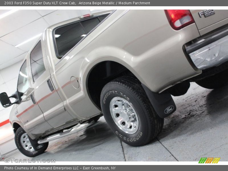 Arizona Beige Metallic / Medium Parchment 2003 Ford F350 Super Duty XLT Crew Cab