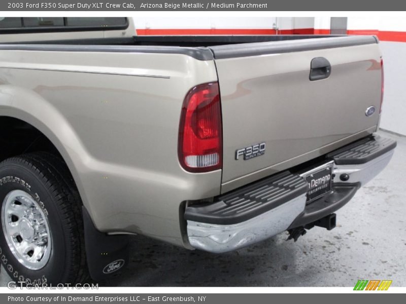 Arizona Beige Metallic / Medium Parchment 2003 Ford F350 Super Duty XLT Crew Cab