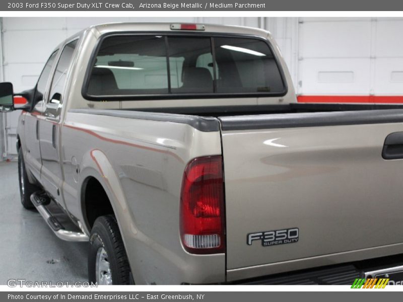 Arizona Beige Metallic / Medium Parchment 2003 Ford F350 Super Duty XLT Crew Cab