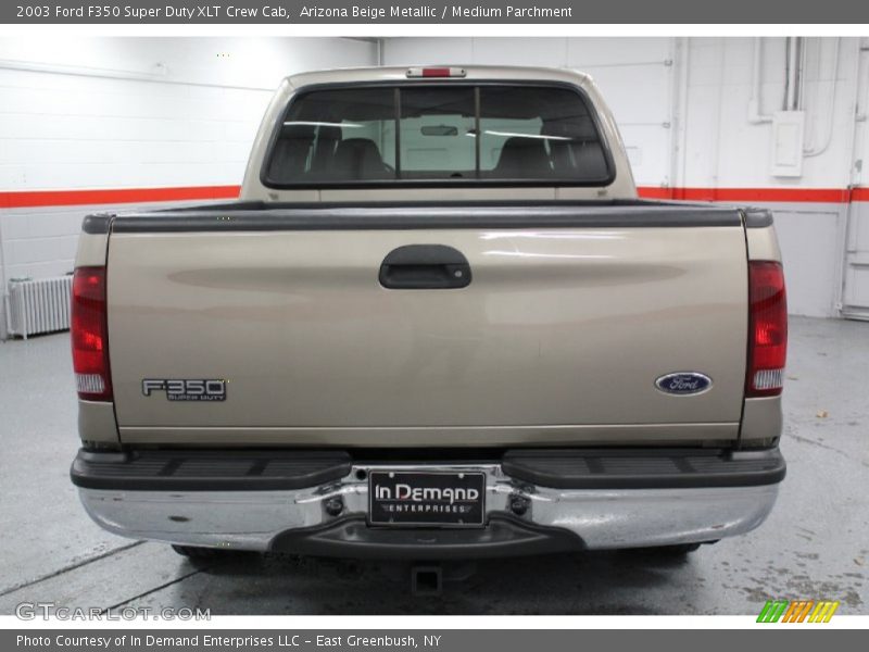 Arizona Beige Metallic / Medium Parchment 2003 Ford F350 Super Duty XLT Crew Cab