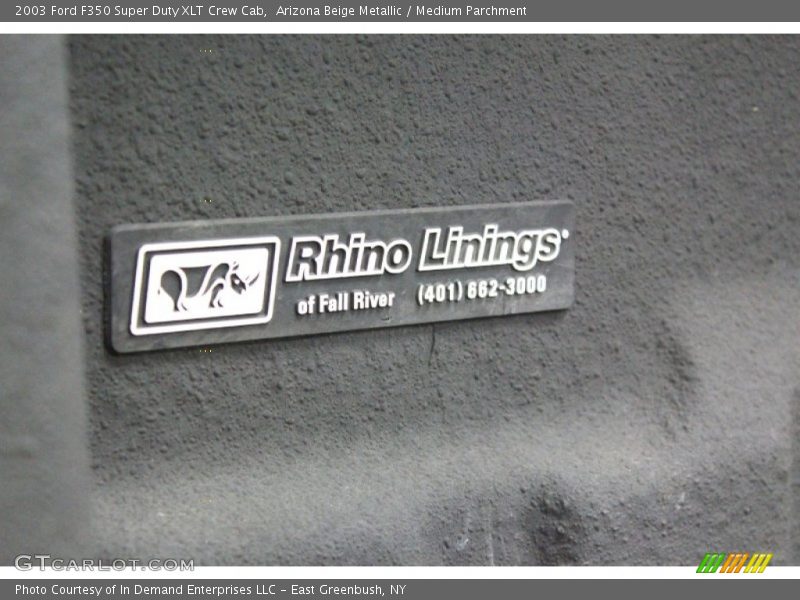 Arizona Beige Metallic / Medium Parchment 2003 Ford F350 Super Duty XLT Crew Cab
