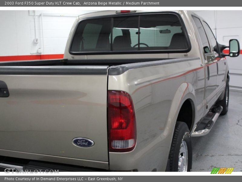 Arizona Beige Metallic / Medium Parchment 2003 Ford F350 Super Duty XLT Crew Cab