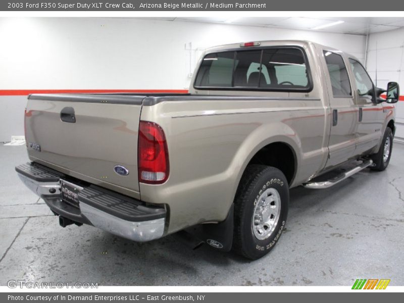 Arizona Beige Metallic / Medium Parchment 2003 Ford F350 Super Duty XLT Crew Cab