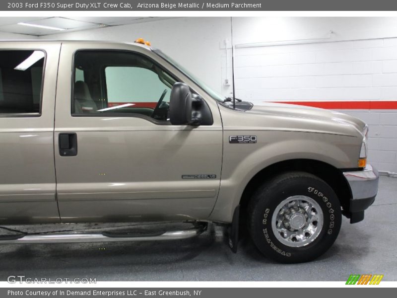Arizona Beige Metallic / Medium Parchment 2003 Ford F350 Super Duty XLT Crew Cab