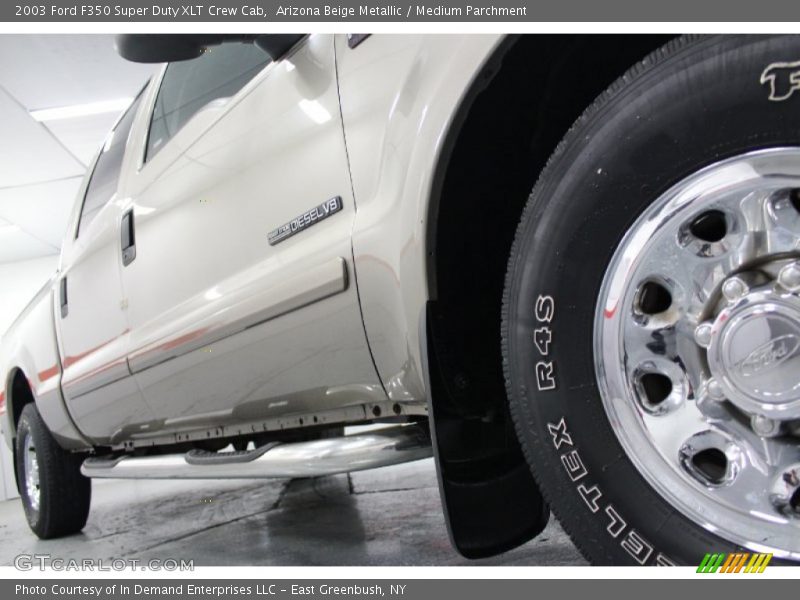 Arizona Beige Metallic / Medium Parchment 2003 Ford F350 Super Duty XLT Crew Cab
