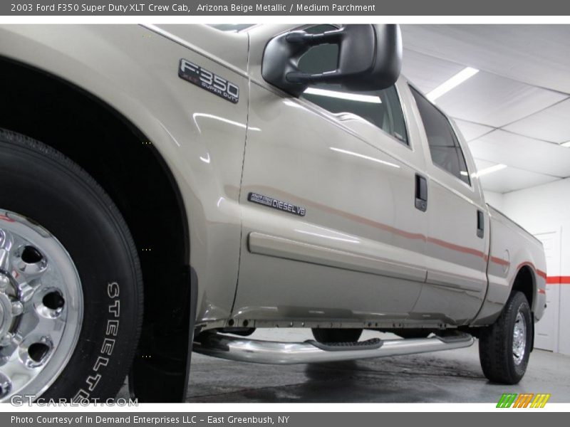 Arizona Beige Metallic / Medium Parchment 2003 Ford F350 Super Duty XLT Crew Cab