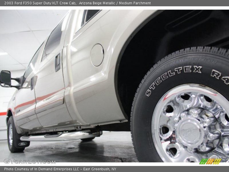 Arizona Beige Metallic / Medium Parchment 2003 Ford F350 Super Duty XLT Crew Cab