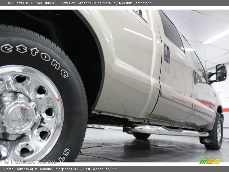 Arizona Beige Metallic / Medium Parchment 2003 Ford F350 Super Duty XLT Crew Cab