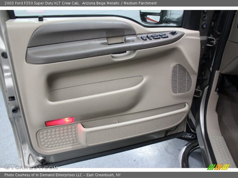 Arizona Beige Metallic / Medium Parchment 2003 Ford F350 Super Duty XLT Crew Cab